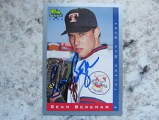 Tigers Sean Bergman Signed Autographed 1998 Classic Best Toledo Mud Hens Mint