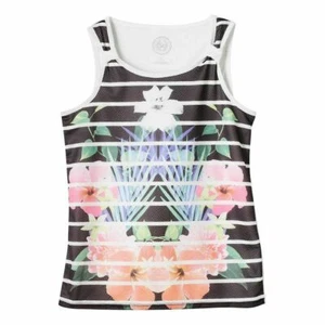 SO Mesh Front Tank Tropical Floral Girls' Plus Size: 16 1/2 (PO) - Picture 1 of 8
