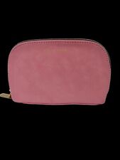 Bobbi Brown Small Pink Make Up Bag Faux Suede NEW