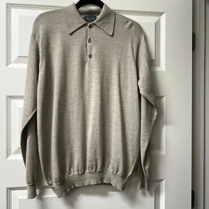 Bruce Field Mens Extra Fine Merino Wool Grey Sweater - Picture 1 of 10