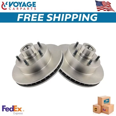 New Front Disc Brake Rotor Driver & Passenger Side Kit Pair For Mopar Dodge - Image 1 of 4