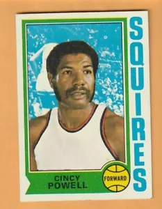 Cincy Powell Virginia Squires 1974-75 Topps #198 Baton Rouge Louisiana 4O - Imagen 1 de 2