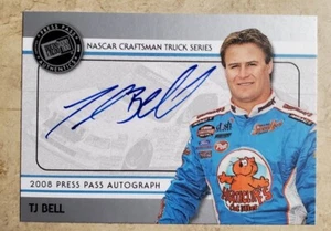 2008 PRESSEPASS AUTOGRAMME #4 T.J. BELL NEUWERTIG KOSTENLOSER VERSAND. - Bild 1 von 2