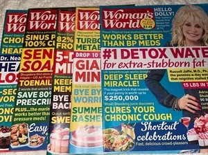 Woman’s World Magazines Fat Burning Detox Gut Health DIET Recipes -Lot Of 5 - Picture 1 of 6