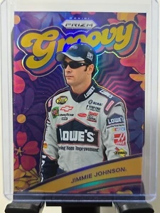 2024 Panini Prizm Jimmie Johnson #22 Groovy Gold Prizm Insert 09/10 Hendrick - Picture 1 of 7