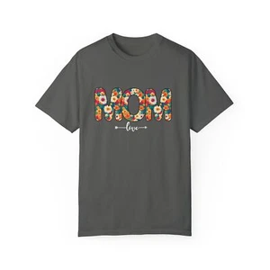 Comfort Colors Floral MOM Love T-Shirt, Mutter Geschenk, Garment-Dyed Shirt - Bild 1 von 21