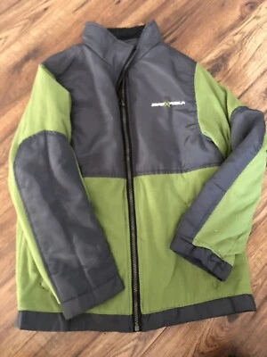 ZeroXposur Reversible Jacket Coat Boys Small 8 Gray Green Full Zip Ski Warm - Image 1 of 4