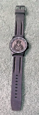 Reloj de cuarzo Lucasfilm Star Wars para hombre Darth Vader ~ correa de silicona ~ batería nueva Foto 1 de 3