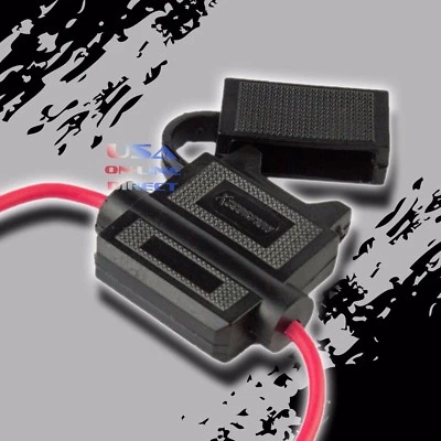 XSCORPION 12 PIEZAS CALIBRE 18 ATC PORTAFUSIBLES EN LÍNEA IMPERMEABLE 100% OFC CABLE DE COBRE Foto 1 de 4