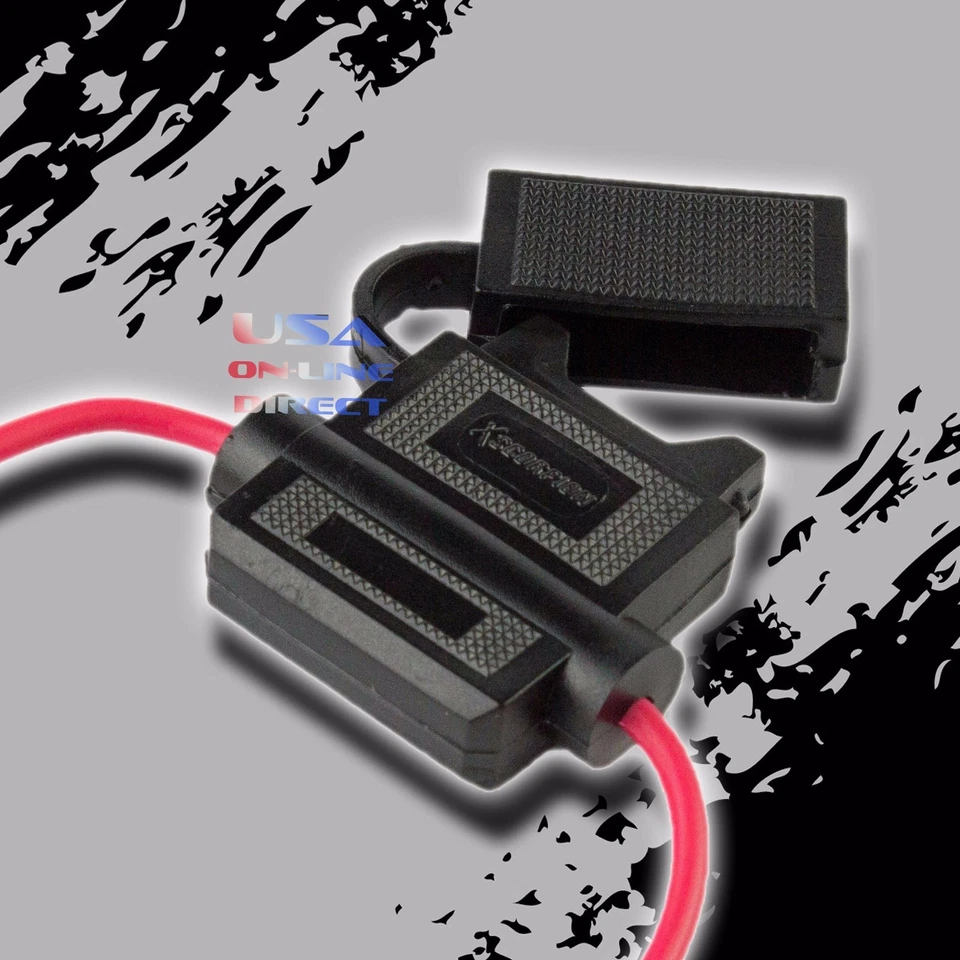 XSCORPION 12 PCS 18 GAUGE ATC INLINE FUSE HOLDER WATERPROOF 100% OFC COPPER WIRE - Image 1 of 4