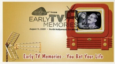 US 4414h FDC Early TV Memories You Bet Your Life Fleetwood Foto 1 de 2