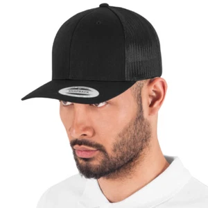 RETRO TRUCKER CAPS ~ PLAIN OR PRINTED - ANY TEXT/LOGO/IMAGE - Rapper, Hip Hop - Picture 1 of 14