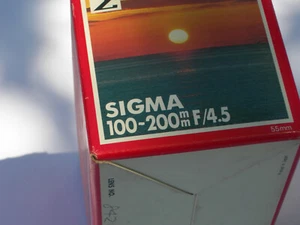 Sigma 100-200mm f/4.5 Objektiv. mit Gurt, Verpackung & Anleitung. ohne objektiv - Bild 1 von 4