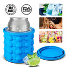Summer Large Ice Cube Maker Silicone Wine Ice Bucket Big Ice Cube Tray Mold Cup