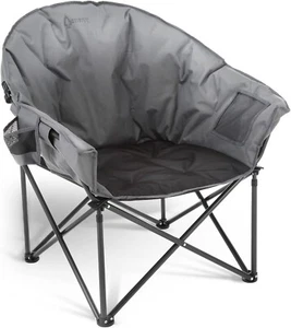 Oversized Heavy-Duty Club Folding Camping Chair w/External, Supports 330lbs - Picture 1 of 7