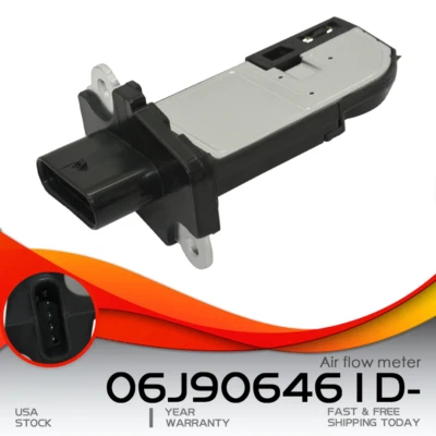 MAF Mass Air Flow Sensor 06J906461D For 2009-2017 Audi A3 A4 A5 A6 Quattro A3 Q3 - Image 1 of 4