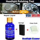 Pro Car Headlight Lens Restoration Repair Kit Polishing Cleaner Cleaning Sponge