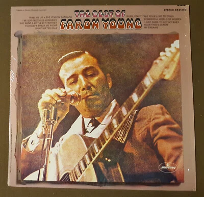 Faron Young Best of by Mercury Records 33rpm VINYL LP w/shrinkwrap - Image 1 of 3