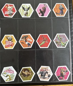 WEETABIX WEETOS: Juego de 12 tarjetas coleccionables Kung Fu Panda juego de memoria - Imagen 1 de 2
