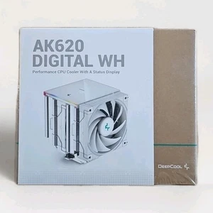 DeepCool AK620 DIGITAL WH Performance Air Cooler, Dual-Tower Layout, Real-Time C - Picture 1 of 2