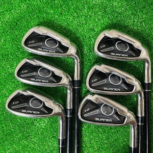 TaylorMade BURNER 1.0 Iron Set 6-PW-SW 6pcs Carbon Shaft Regular Japan Golf Club - Picture 1 of 9