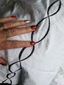 Funda nórdica de cama vintage bordada blanca con eslabones de cadena vieira SIN FARSAS Queen Usada en Excelente Condición - Imagen 1 de 8