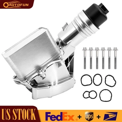 Aluminum Oil Cooler Filter Housing for BMW 340i 440i 540i 740i M240i xDrive 3.0L - Image 1 of 4