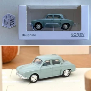 NOREV - 1956 Renault Dauphine (Greenish Grey - 1:64 Scale* - MiniJet Boxed) E83g - Picture 1 of 1