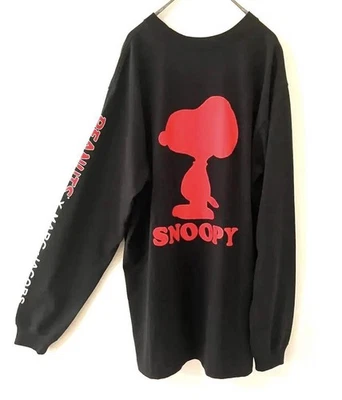 MARC JACOBS x SNOOPY Long Sleeve T-Shirt Black S Japan Exclusive PEANUTS NEW - Image 1 of 4