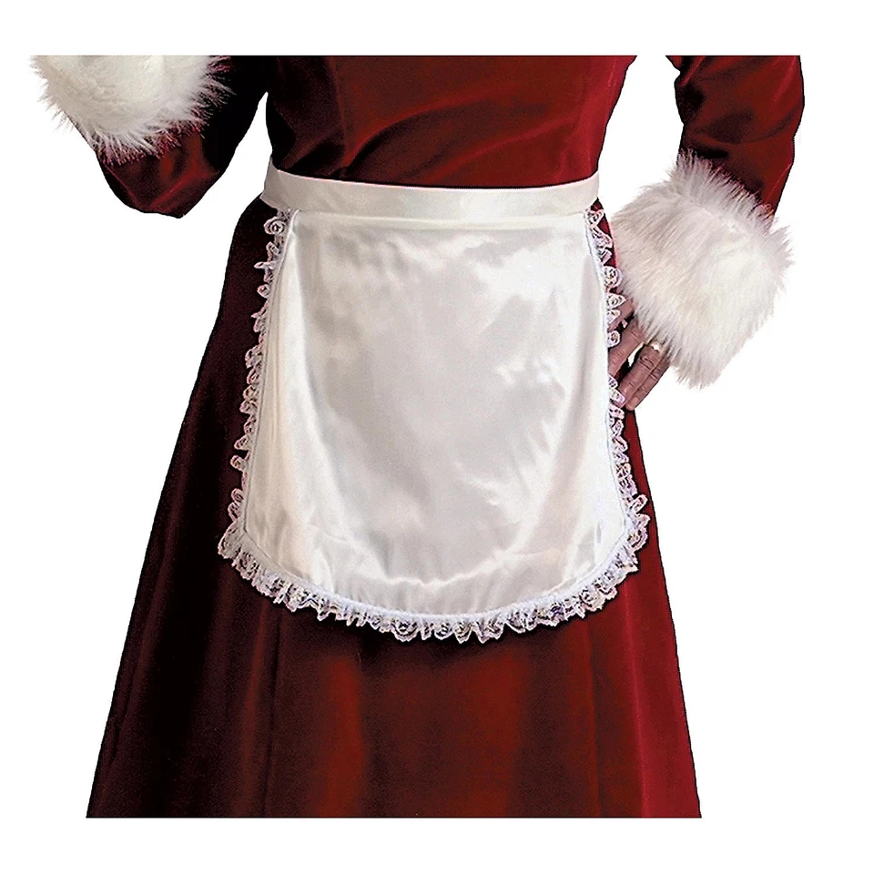 Delantal Halco Mrs Claus para mujer - talla única - blanco Foto 1 de 1