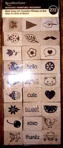 Juego de sellos de madera de 27 necesidades escuela secundaria por Recollections - Imagen 1 de 5