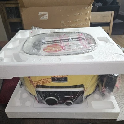 Ninja Yellow 4 in 1 Cooking System Slow Cooker Crock Pot ~ NEW - Image 1 of 3