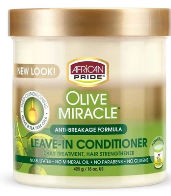 African Pride Olive Miracle Leave-In Conditioner Hair Strengthener 15 oz - Image 1 of 2