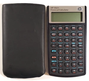 Hewlett-Packard HP 10bll+ Plus Financial Calculator Original Case Vintage Tested - Picture 1 of 8