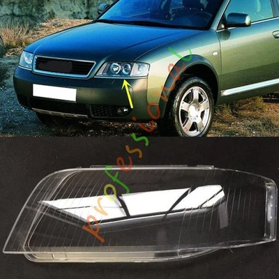 Left Side Headlight Clear PC Lens With Sealant For Audi A6 2003-2004 - Imagem 1 de 4