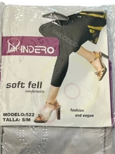 Grey Footless Pantyhose Tights with Silver Rhinestone Hearts Small Medium - Picture 1 of 4
