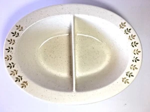Vintage Stoneware Country Style Double Serving Bowl - Imagen 1 de 5