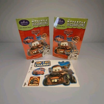 Lote de 3 calcomanías de pared DISNEY CARS MATOR decoración de habitación camión de remolque decoraciones móviles Foto 1 de 3