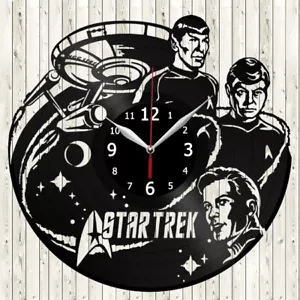 Star Trek Vinyl Record Wall Clock Decor Handmade 4117 - Picture 1 of 12