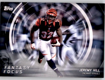 2015 Topps Fantasy Focus Jeremy Hill NFL PWE Insert Card Bengals - Image 1 of 2