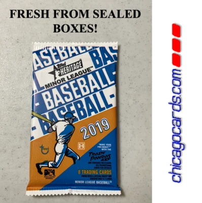 2019 Topps Heritage Minor HOBBY Pack Look4 Wander Franco Joey Bart Rookie Auto - Image 1 of 4