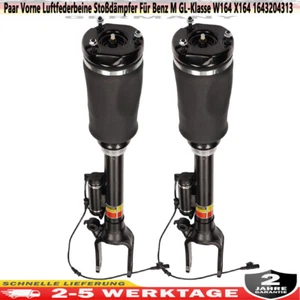 Par de amortiguadores delanteros de suspensión neumática 1643204313 para Benz Clase M GL W164 X164 - Imagen 1 de 13