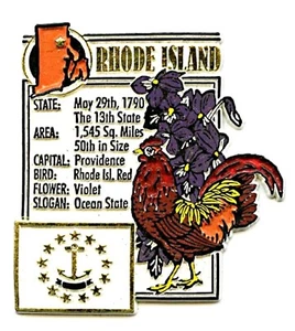 Rhode Island The Ocean State Montage Kühlschrankmagnet - Bild 1 von 1