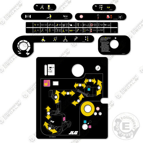 Fits JLG E450AJ Decal Kit Electric Boom Lift – Equipment Decals