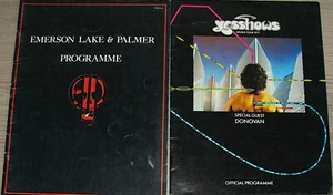 EMERSON, LAKE & PALMER 1977 & 1977 YES TOUR PROGRAMMA CONCERTO SPEDIZIONE GRATUITA - Foto 1 di 12