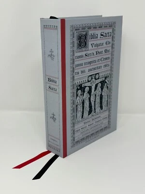 Biblia Sacra Latin Vulgate Clementine Hardcover Catholic Illustrated Bible - Image 1 of 4