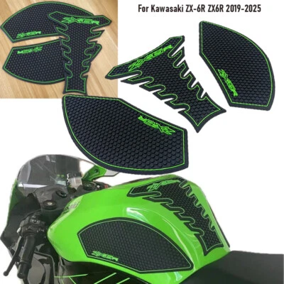 For Kawasaki ZX-6R ZX6R 2019-2025 Motorcycle Side Tank Pad Protection Knee Grip - Image 1 of 4