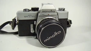 Minolta SRT101 35mm SLR w/Rokkor-PF 58mm 1.4 lens-not working, for parts-repair - Picture 1 of 16