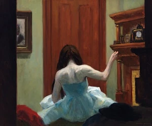 New York Innengemälde von Edward Hopper Reproduktion - Bild 1 von 3