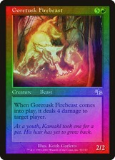 Goretusk Firebeast FOIL Judgment NM Red Common MAGIC GATHERING CARD ABUGames